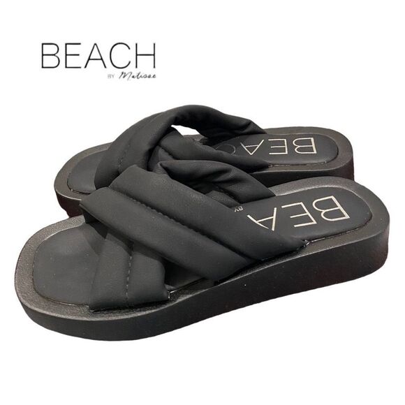 BEACH by MATISSE Piper Black Women's Slide Sandals NEW 6 - Picture 2 of 7